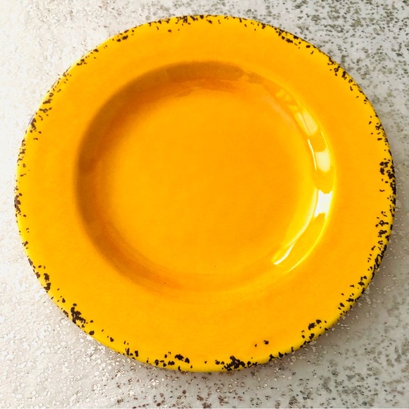 $5 SALE! NWT Set of 4 ASHLAND 8.5” Summer Fiesta Intentional Crackle Plates - Picture 2 of 5